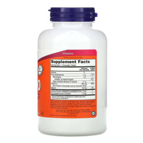 Thực phẩm bổ sung NOW Foods Chewable C-500 Orange Juice Flavor 100 Tablets 733739006301