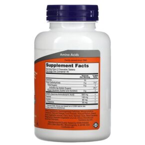 Thực phẩm bổ sung NOW Foods Chewable GABA Natural Orange Flavor 90 Chewables 733739000828