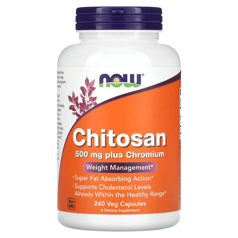 NOW Foods Chitosan 500 mg 240 Veg Capsules 8 Thực phẩm chức năng NOW Foods Chitosan 500 mg 240 Veg Capsules 733739020260