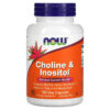 Thực phẩm chức năng NOW Foods Choline & Inositol 100 Veg Capsules 733739004703