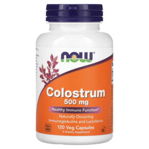 Thực phẩm chức năng NOW Foods Colostrum 500 mg 120 Veg Capsules 733739032164