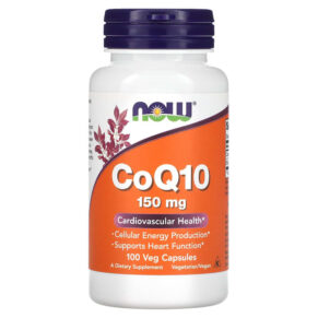 Thực phẩm chức năng NOW Foods CoQ10 150 mg 100 Veg Capsules 733739032188