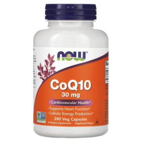 Thực phẩm chức năng NOW Foods CoQ10 30 mg 240 Veg Capsules 733739031907