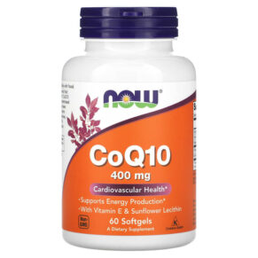 Thực phẩm chức năng NOW Foods CoQ10 400 mg 60 Softgels 733739031983