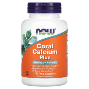 Thực phẩm chức năng NOW Foods Coral Calcium Plus 100 Veg Capsules 733739012760