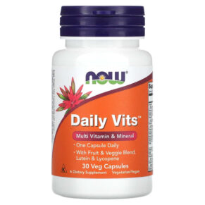 Thực phẩm chức năng NOW Foods Daily Vits 30 Veg Capsules 733739037756