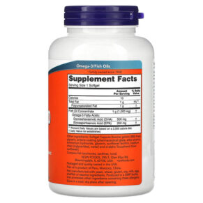 NOW Foods Double Strength DHA-500 Fish Oil 180 Softgels 3 Thực phẩm bổ sung NOW Foods Double Strength DHA-500 Fish Oil 180 Softgels 733739016133