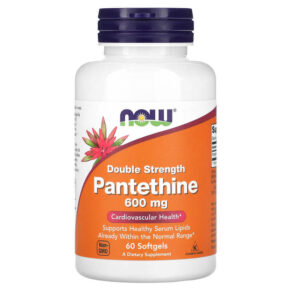 Thực phẩm chức năng NOW Foods Double Strength Pantethine 600 mg 60 Softgels 733739004895