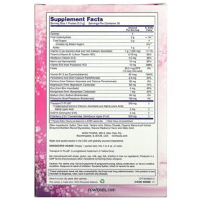 Thực phẩm bổ sung NOW Foods Effer-C Effervescent Drink Mix Elderberry 1.000 mg 30 Packets 5.5 g Each 733739005984