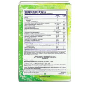 Thực phẩm bổ sung NOW Foods Effer-C Effervescent Drink Mix Lemon-Lime 1.000 mg 30 Packets (7.5 g) Each 733739006066