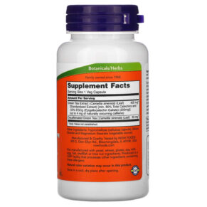 Thực phẩm bổ sung NOW Foods EGCg Green Tea Extract 400 mg 90 Veg Capsules 733739047045