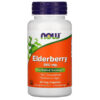 Thực phẩm chức năng NOW Foods Elderberry 500 mg 60 Veg Capsules 733739046673