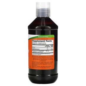 Thực phẩm bổ sung NOW Foods Elderberry Liquid 500 mg 8 fl oz (237 ml) 733739048523
