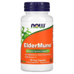 Thực phẩm chức năng NOW Foods ElderMune Immune System Support 90 Veg Capsules 733739046642