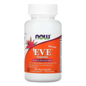 Thực phẩm chức năng NOW Foods Eve Capsules Superior Women's Multi Iron-Free 120 Veg Capsules 733739037985