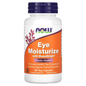 Thực phẩm chức năng NOW Foods Eye Moisturizer with MaquiBright 60 Veg Capsules 733739030849