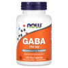 Thực phẩm chức năng NOW Foods GABA 750 mg 100 Veg Capsules 733739000897