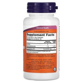 NOW Foods Glucosamine '1000' 60 Veg Capsules 3 Thực phẩm bổ sung NOW Foods Glucosamine '1000' 60 Veg Capsules 733739032379
