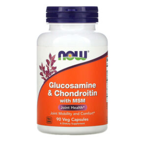 Thực phẩm chức năng NOW Foods Glucosamine & Chondroitin with MSM 90 Capsules 733739031709