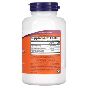 Thực phẩm bổ sung NOW Foods Glucosamine & MSM 180 Veg Capsules 733739032799