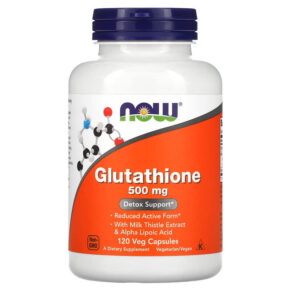 Thực phẩm chức năng NOW Foods Glutathione 500 mg 120 Veg Capsules 733739001764