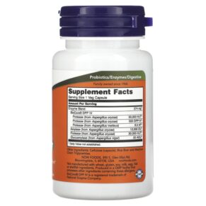 Thực phẩm bổ sung NOW Foods Gluten Digest 60 Veg Capsules 733739029591