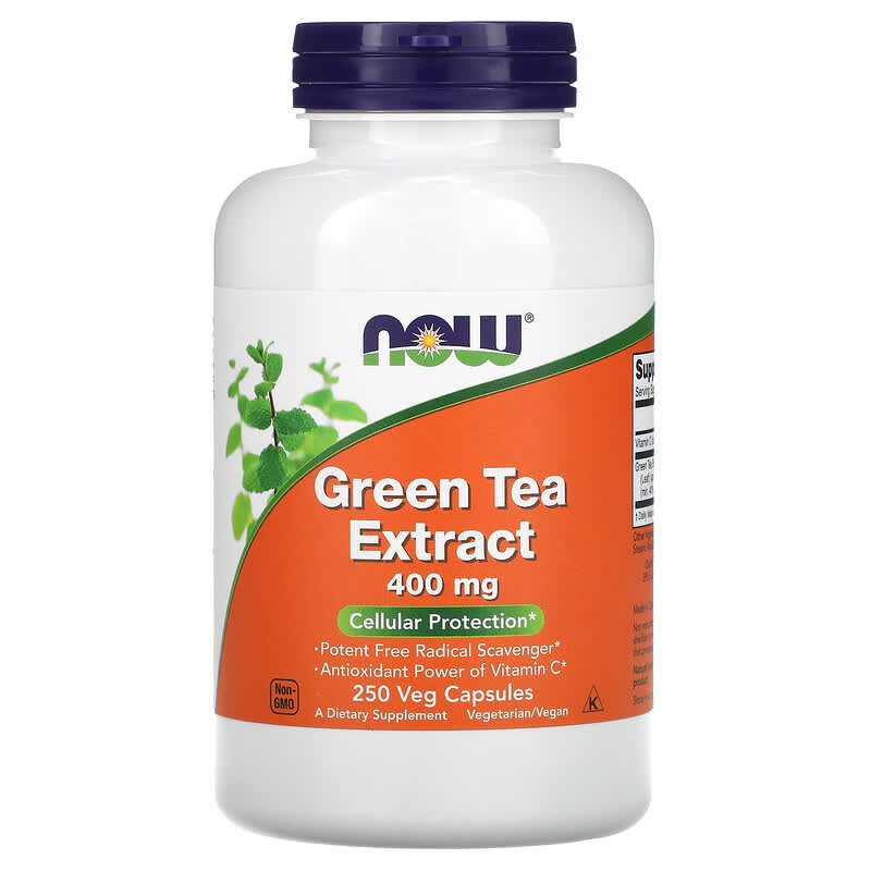 NOW Foods Green Tea Extract 400 mg 250 Veg Capsules 8 Thực phẩm chức năng NOW Foods Green Tea Extract 400 mg 250 Veg Capsules 733739047069