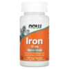 Thực phẩm chức năng NOW Foods Iron 18 mg 120 Veg Capsules 733739014436