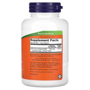 Thực phẩm bổ sung NOW Foods Kelp 250 Veg Capsules 733739026750