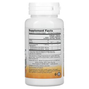 Thực phẩm bổ sung NOW Foods Kid's DHA Chewables Tasty Fruit 60 Softgels 733739016072