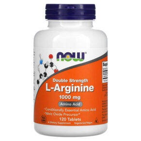 Thực phẩm chức năng NOW Foods L-Arginine Double Strength 1.000 mg 120 Tablets 733739000354
