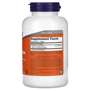 Thực phẩm bổ sung NOW Foods L-Carnitine 1000 mg 100 Tablets 733739000682
