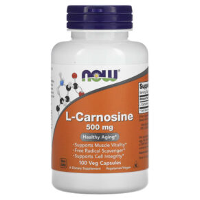 Thực phẩm chức năng NOW Foods L-Carnosine 500 mg 100 Veg Capsules 733739000798
