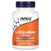 Thực phẩm chức năng NOW Foods L-Citrulline 750 mg 90 Veg Capsules 733739000835