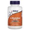 Thực phẩm chức năng NOW Foods L-Histidine 600 mg 60 Veg Capsules 733739001214