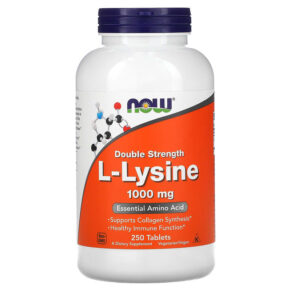 Thực phẩm chức năng NOW Foods L-Lysine 1.000 mg 250 Tablets 733739001238