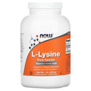 Thực phẩm chức năng NOW Foods L-Lysine Pure Powder 1 lb (454 g) 733739002402
