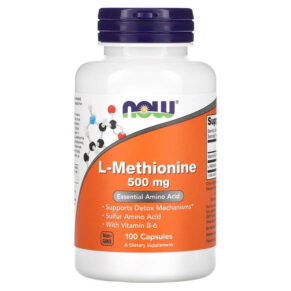 Thực phẩm chức năng NOW Foods L-Methionine 500 mg 100 Capsules 733739001177