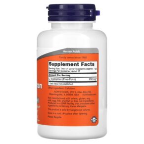 Thực phẩm bổ sung NOW Foods L-Tryptophan Powder 2 oz (57 g) 733739002631