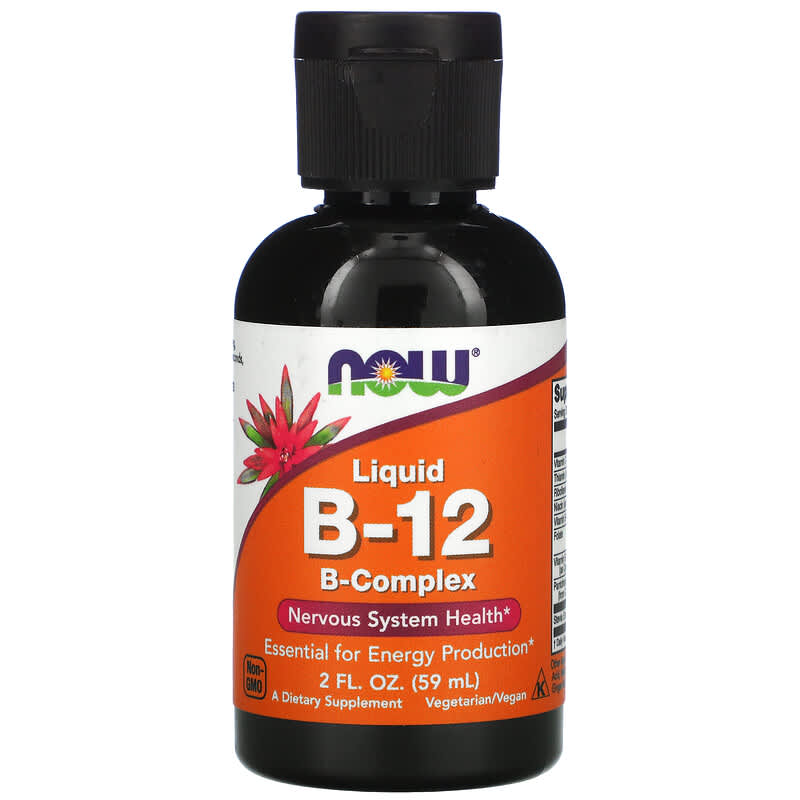 NOW Foods Liquid B-12 B-Complex 2 fl oz (59 ml) 8 Thực phẩm chức năng NOW Foods Liquid B-12 B-Complex 2 fl oz (59 ml) 733739004642