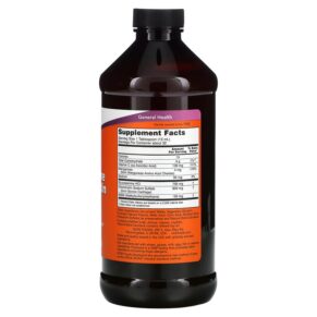 Thực phẩm bổ sung NOW Foods Liquid Glucosamine & Chondroitin with MSM 16 fl oz (473 ml) 733739031754