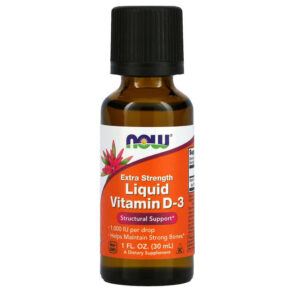 Thực phẩm chức năng NOW Foods Liquid Vitamin D-3 Extra Strength 1.000 IU 1 fl oz (30 ml) 733739003713