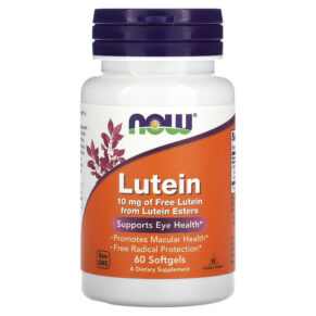 Thực phẩm chức năng NOW Foods Lutein 10 mg 60 Softgels 733739030580