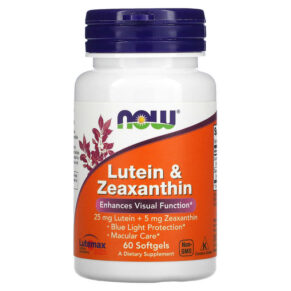 Thực phẩm chức năng NOW Foods Lutein & Zeaxanthin 60 Softgels 733739030641