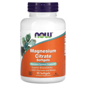 Thực phẩm chức năng NOW Foods Magnesium Citrate 90 Softgels 733739012975