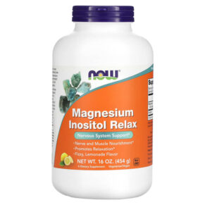Thực phẩm chức năng NOW Foods Magnesium Inositol Relax Lemonade 16 oz (454 g) 733739012937