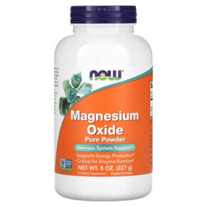 Thực phẩm chức năng NOW Foods Magnesium Oxide Pure Powder 8 oz (227 g) 733739013101