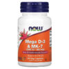 NOW Foods Mega D-3 & MK-7 180 mcg (5.000 IU) 60 Veg Capsules 4 Thực phẩm chức năng NOW Foods Mega D-3 & MK-7 180 mcg (5.000 IU) 60 Veg Capsules 733739003843