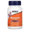 Thực phẩm chức năng NOW Foods Melatonin 3 mg 60 Veg Capsules 733739032553