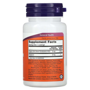 NOW Foods Melatonin 3 mg 90 Lozenges 3 Thực phẩm bổ sung NOW Foods Melatonin 3 mg 90 Lozenges 733739032584